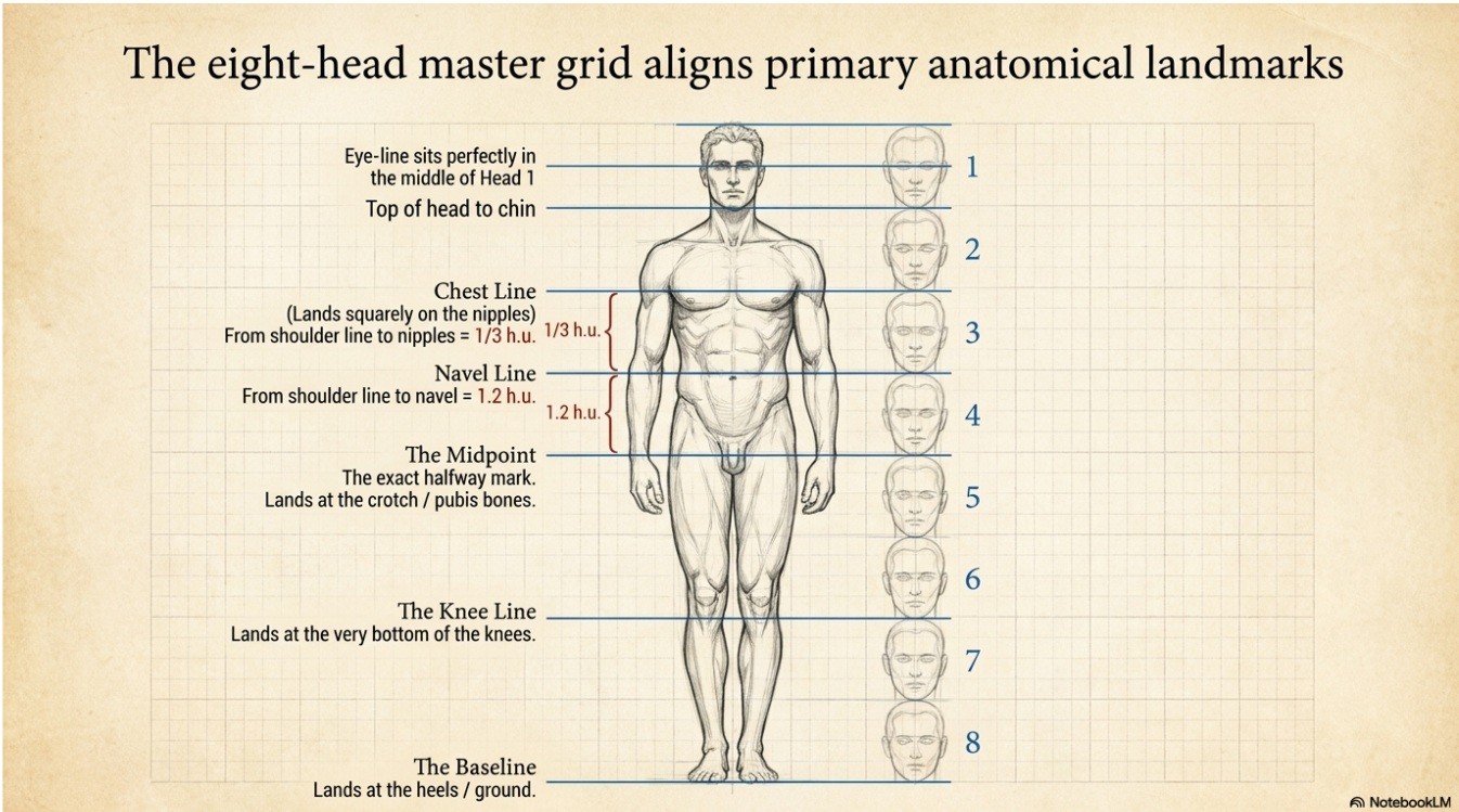 Human Perfect Stat Human Proportions Guide | Artist’s Bonus Vault